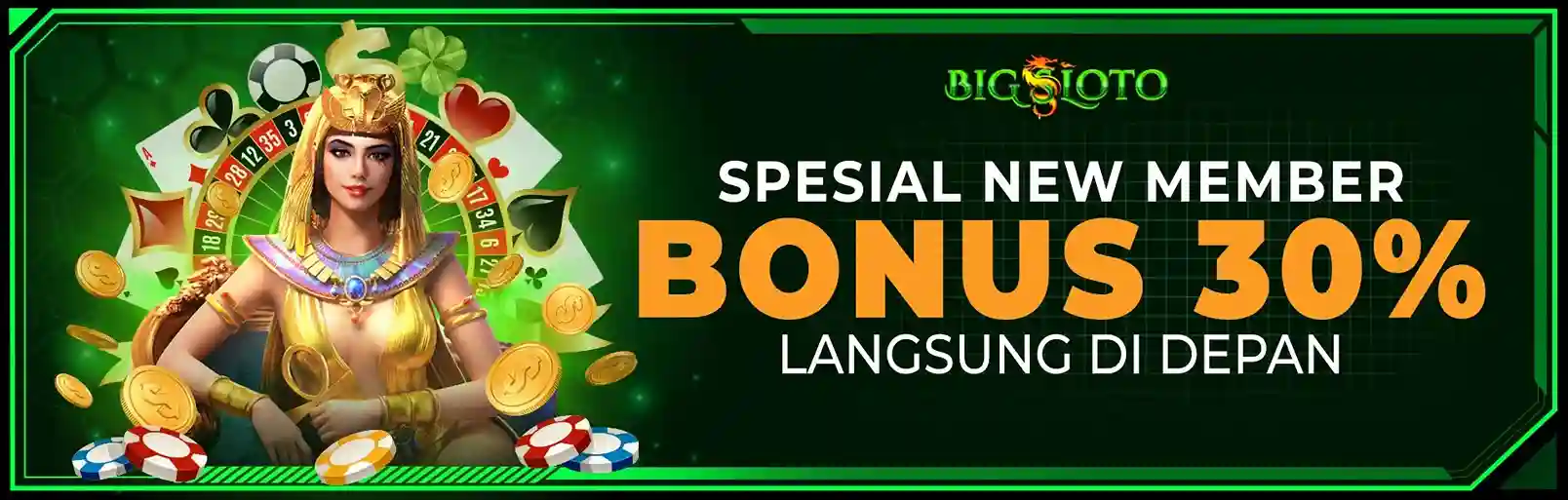 WELCOME BONUS SLOT 30% "Di DEPAN"