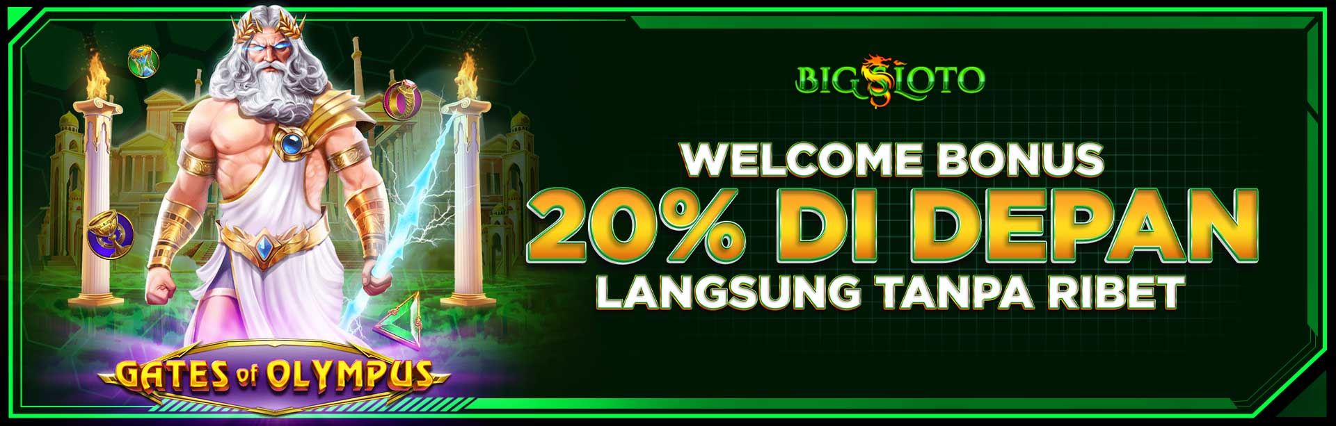 WELCOME BONUS SLOT 20% "Di DEPAN"
